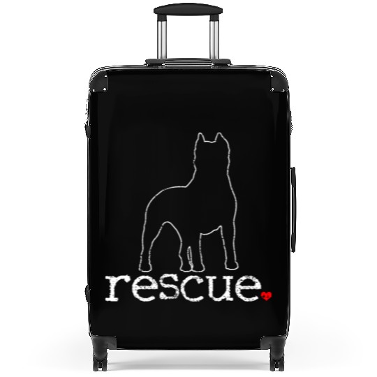 Pitbull Rescue Advocate Unique Artwork Design Suitcases