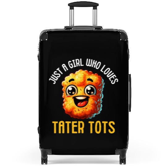 Tater Tot Lover Food Jokes Potato Nugget Foodie Suitcases