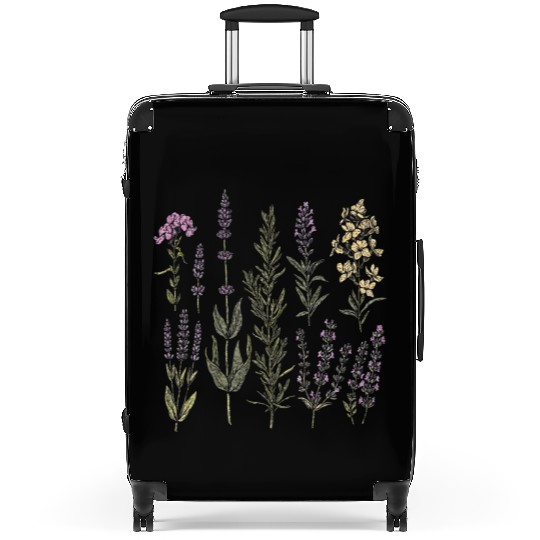 Spring Flower Girl Floral Lavender Flowers Summer Suitcases