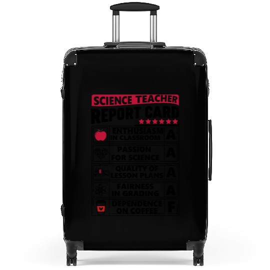 Science Teacher Report Card Suitcases