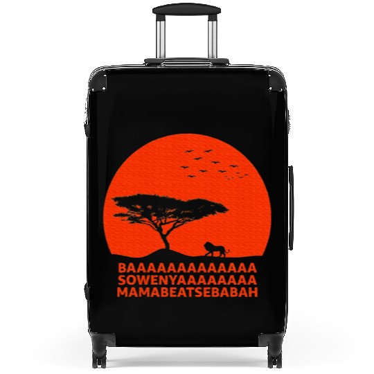 African King Lion BAAA SOWENYAAA Suitcases