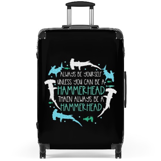 Hammerhead Underwater Ocean Hammerhead Shark Lover Suitcases