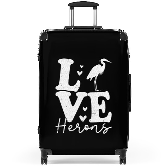 Love Heron Blue Heron Birds Lover Gifts Suitcases