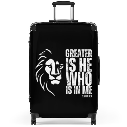 Lion of Judah Christian Bible Verse Suitcases