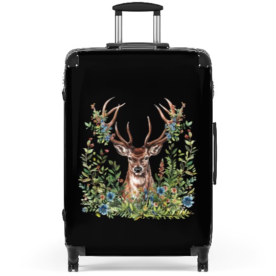 Deer Clipart - Forest Deer Illustrations, Suitcases