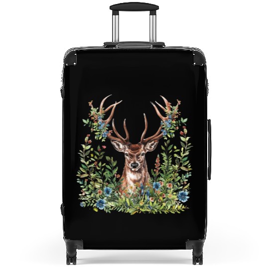 Deer Clipart - Forest Deer Illustrations, Suitcases