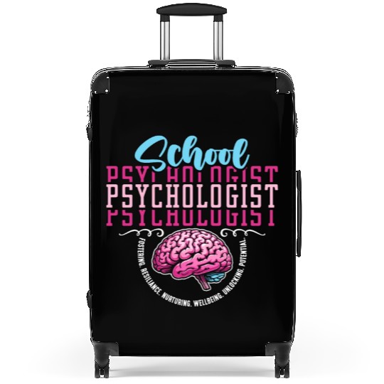 School Psychologist Fostering Resilience Counselor Suitcases