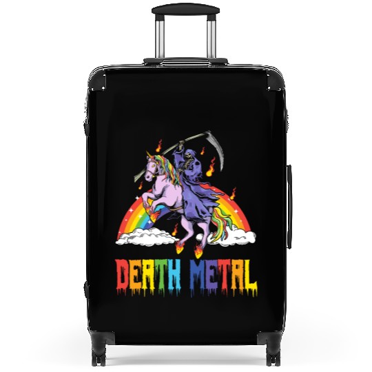 Goth Rock Satan Unicorn Festivals Death Metal Suitcases