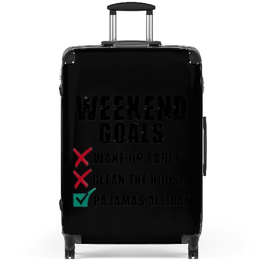 Weekend Goals: Pajamas All Day Suitcases
