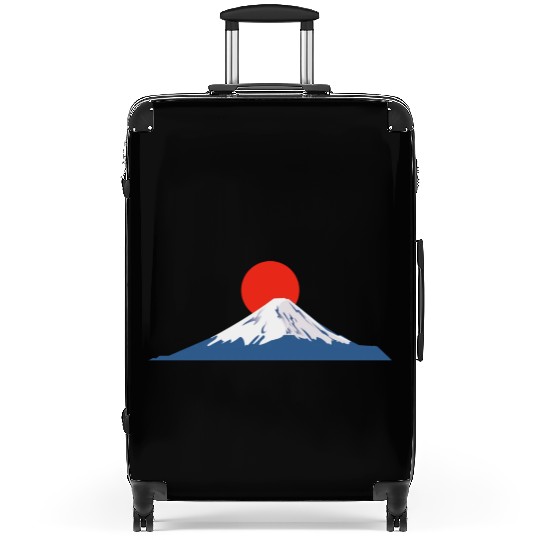 Japanese dawn on Mount Fuji Suitcases