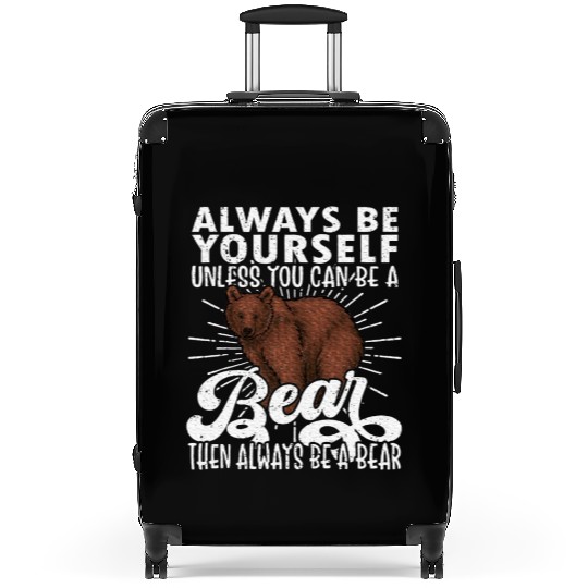Bear Lover, Bear, Cute Bear, Be Yourself Bear Suitcases