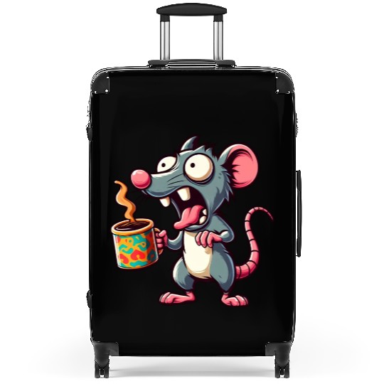 Mouse rat coffee coffee drinkers coffee lovers Suitcases