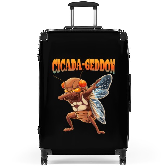 Funny Dabbing Cicada 2024 Dab Suitcases