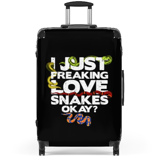 Snake Lover, Snake, Reptile Lover, Pet Snake Suitcases