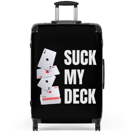 Card Playing Slogan Card Player Poker Bridge Ace Suitcases