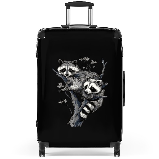 Opossum and raccoon Suitcases