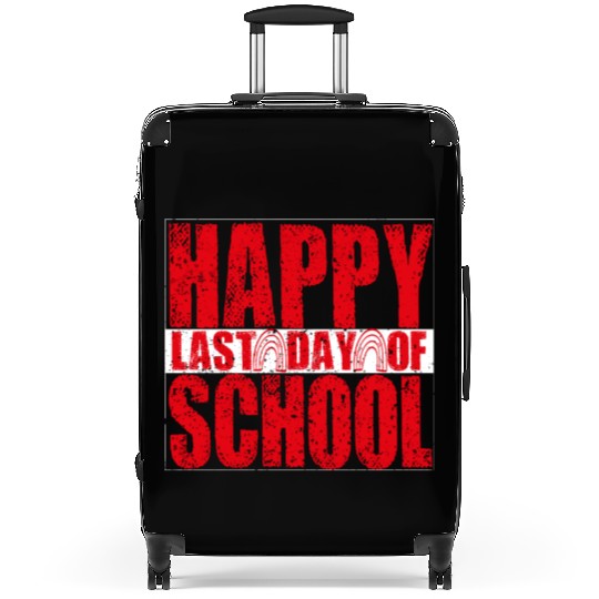 hello teacher Happy day preschool summer student Suitcases