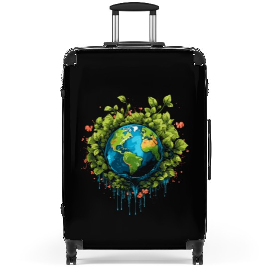 Respect Your Mother Earth Day Save Our Planet Suitcases