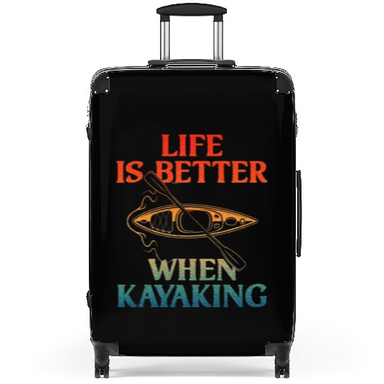 Kayaking Design Kayaker Kayak Lover Kayaking Suitcases