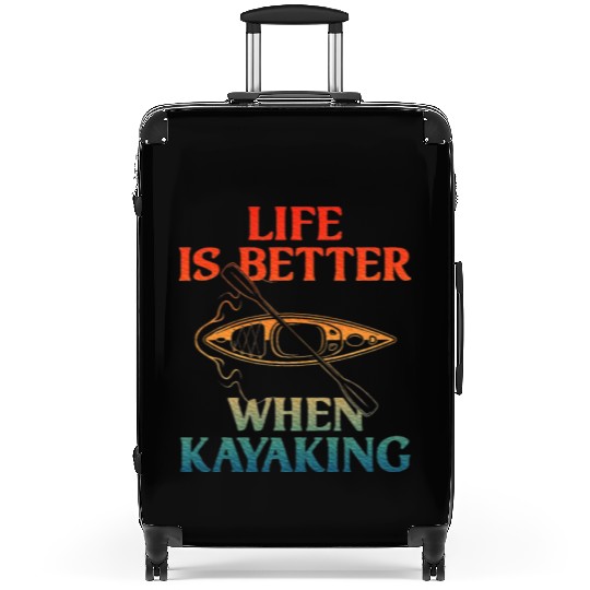 Kayaking Design Kayaker Kayak Lover Kayaking Suitcases