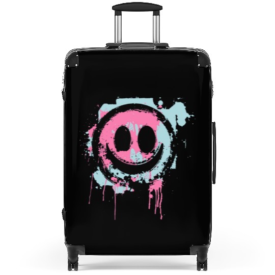 Graffiti Smiley Face - Urban Street Art Suitcases