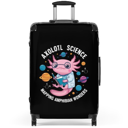 Axolotl Science Teacher Mexican Salamander Suitcases