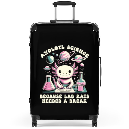 Axolotl Science Teacher Mexican Salamander Suitcases