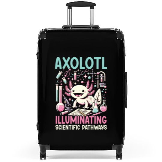 Axolotl Science Teacher Mexican Salamander Suitcases