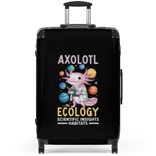 Axolotl Science Teacher Mexican Salamander Suitcases