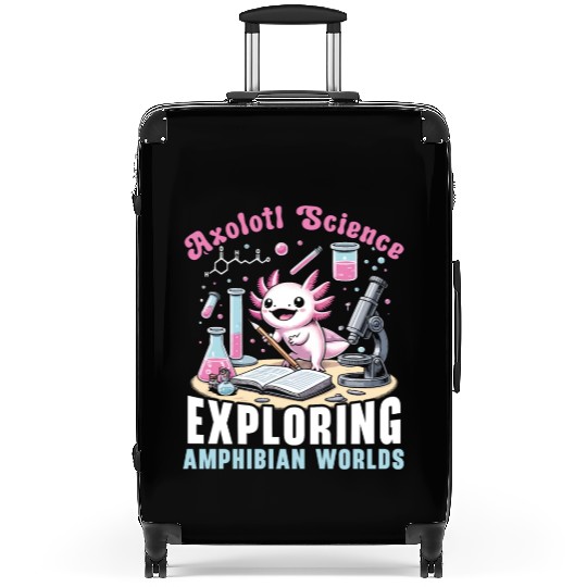 Axolotl Science Teacher Mexican Salamander Suitcases