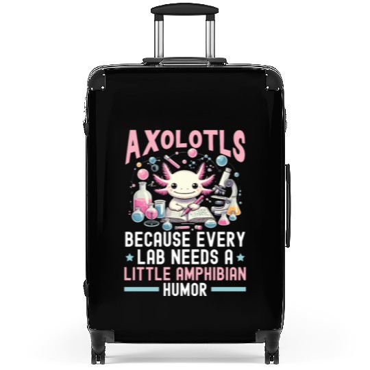 Axolotl Science Teacher Mexican Salamander Suitcases