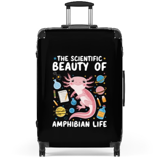 Axolotl Science Teacher Mexican Salamander Suitcases