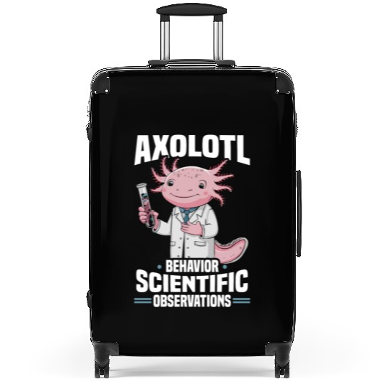Axolotl Science Teacher Mexican Salamander Suitcases