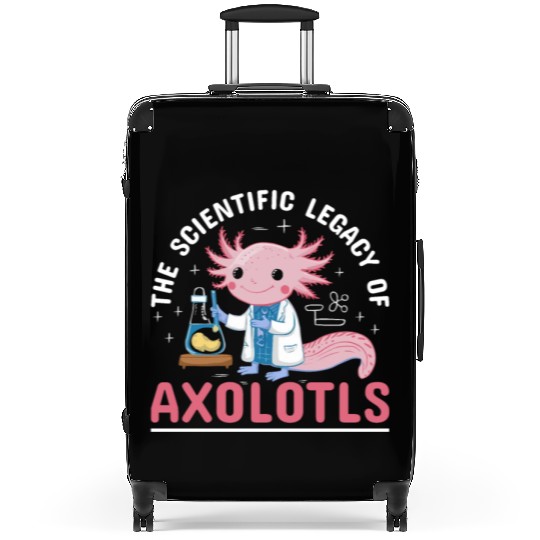 Axolotl Science Teacher Mexican Salamander Suitcases