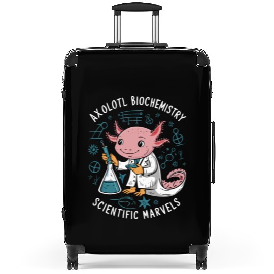 Axolotl Science Teacher Mexican Salamander Suitcases