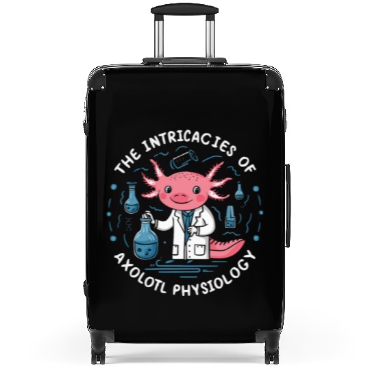 Axolotl Science Teacher Mexican Salamander Suitcases