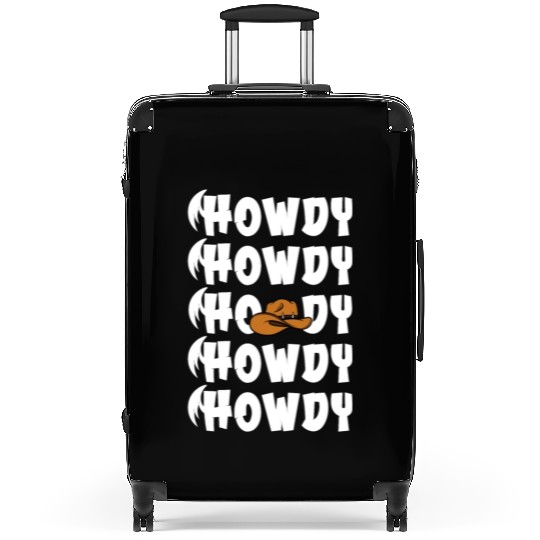 Western Country Texas Cowboy Hat Suitcases