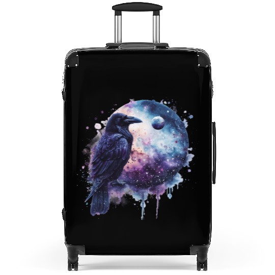 Celestial Raven Clipart Clipart, Crow Bird Witch Suitcases