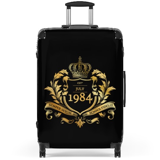 40th birthday "Semper Verum - Established 07/1984 Suitcases