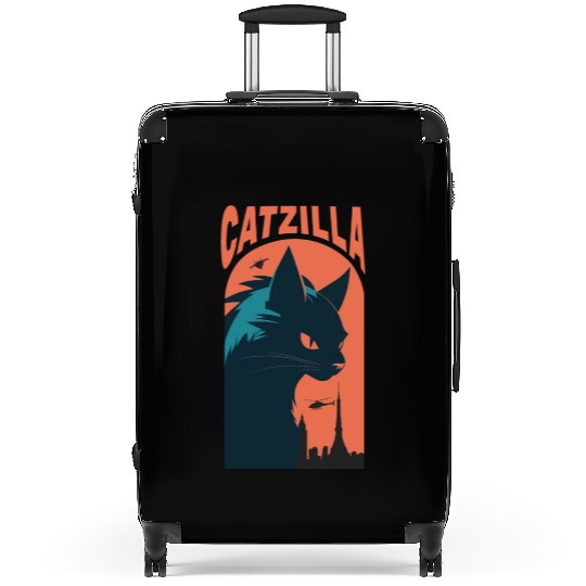 Catzilla king of Cat monster Suitcases