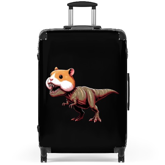 Hamster Dino T-Rex mythical creature fantasy Suitcases