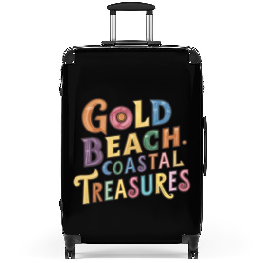 Gold Beach: Coastal Treasures Suitcases