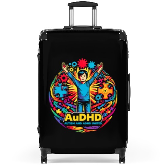 AuDHD Autism ADHD Autistic Spectrum Neurodiversity Suitcases