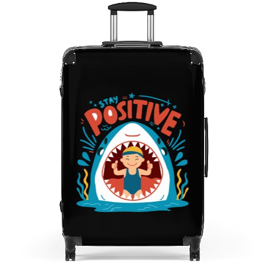 Stay Positive Suitcases