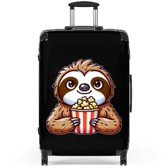 Funny sloth popcorn cinema movie Suitcases