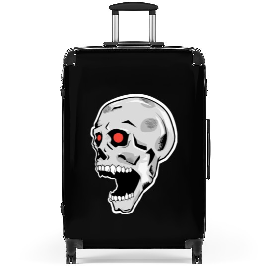 the silver skull looks up Suitcases