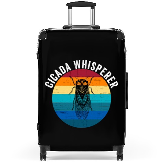 Funny Cicada Whisperer Funny Cicada Magicicada Suitcases