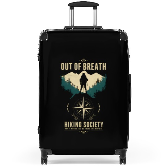 Out of Breath Hiking Society Hiker Nature Love Suitcases