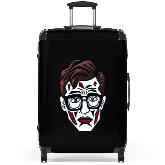 Nerdy Nerd Sad Clown Face Suitcases