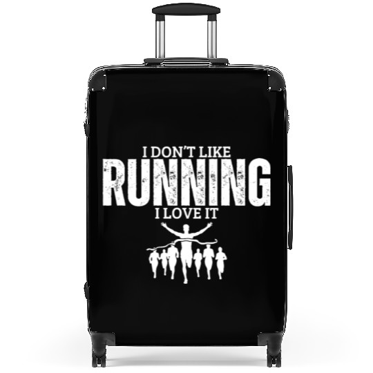 I Love Running Funny Marathon Suitcases
